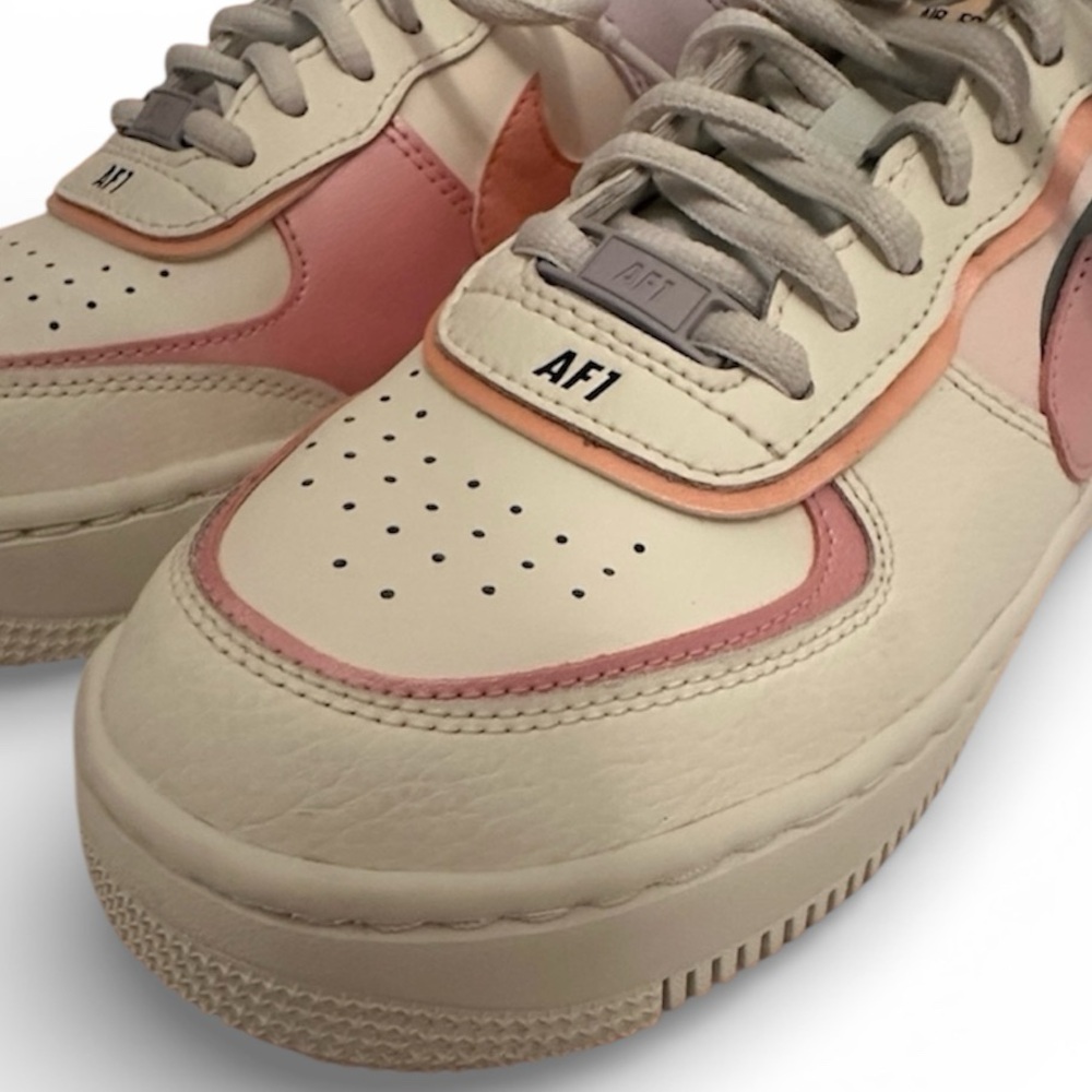 Nike Women’s Air Force 1 Shadow Orange Chalk Pink Glaze CI0919-111 Shoe Size 8.5 - Picture 3 of 15